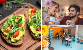 2-gangen keuzelunch + warme drank bij The Golden Stork