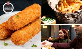 Gezinszak friet + 4 snacks + saus naar keuze