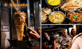 Indiaas 3-gangendiner bij Dhamaka indian restaurant