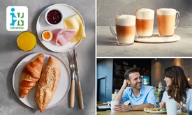 Ontbijt + warme drank bij Intratuin