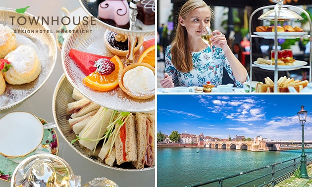 High tea + glas bubbels bij Townhouse Maastricht